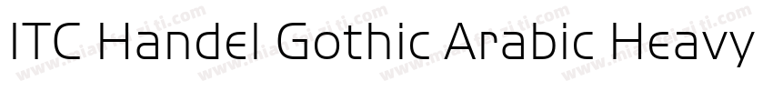 ITC Handel Gothic Arabic Heavy字体转换